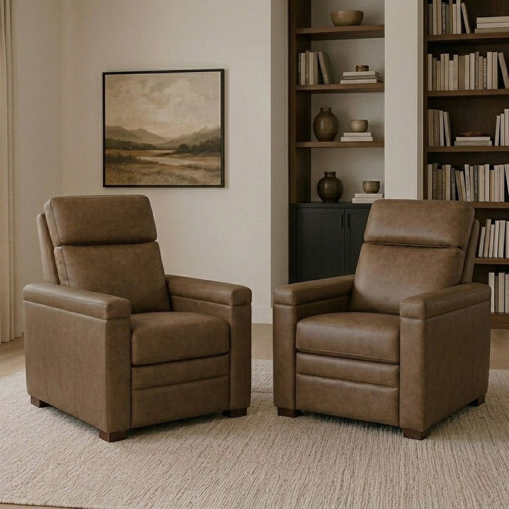 Parker Living - Garrison - Renaissance Tobacco Manual Pushback Recliner (Set of 2) - MGAR-KIT-812-2-RETB view 2