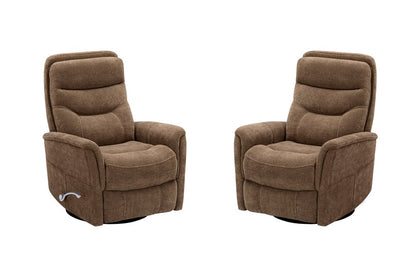 Parker Living - Gemini - Snazzy Shiitake Manual Swivel Glider Recliner (Set of 2) - MGEM-KIT-812GS-2-SNSH view 1