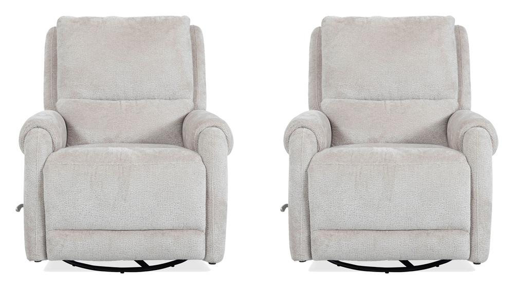Parker Living - Gentry - Ecru Mist Manual Swivel Glider Recliner (Set of 2) - MGNY#812GS-2-EUMS view 1
