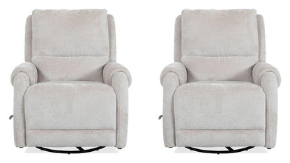 Parker Living - Gentry - Ecru Mist Manual Swivel Glider Recliner (Set of 2) - MGNY#812GS-2-EUMS view 1
