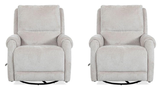 Parker Living - Gentry - Ecru Mist Manual Swivel Glider Recliner (Set of 2) - MGNY#812GS-2-EUMS view 1