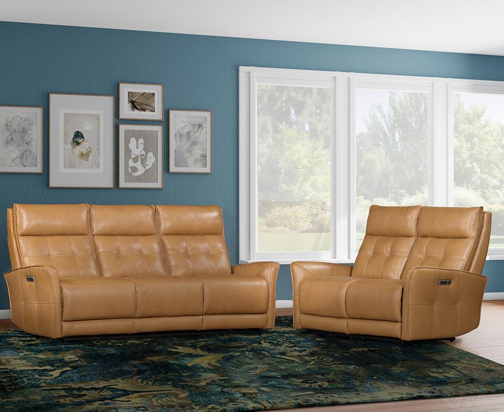 Parker House - Gershwin - Lucca Butterscotch Power Reclining Sofa and Loveseat - MGER-32PHZ-P25-LCBT veiw 2
