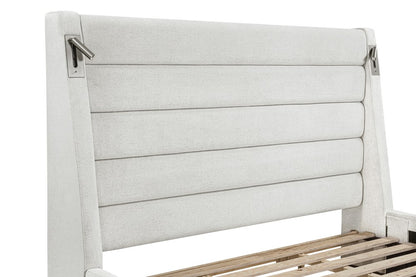 Parker Living - Giorgio - Dreamy Linen King Bed with Speakers - BGIO-KIT-K3-DRLI view 7