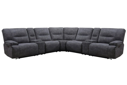 Parker Living - Gladiator - Cobalt 7 Piece Modular Power Zero Gravity Reclining Sectional with Power Adjustable Headrests - MGLA-PACKT7(HZ)-CBL view 1
