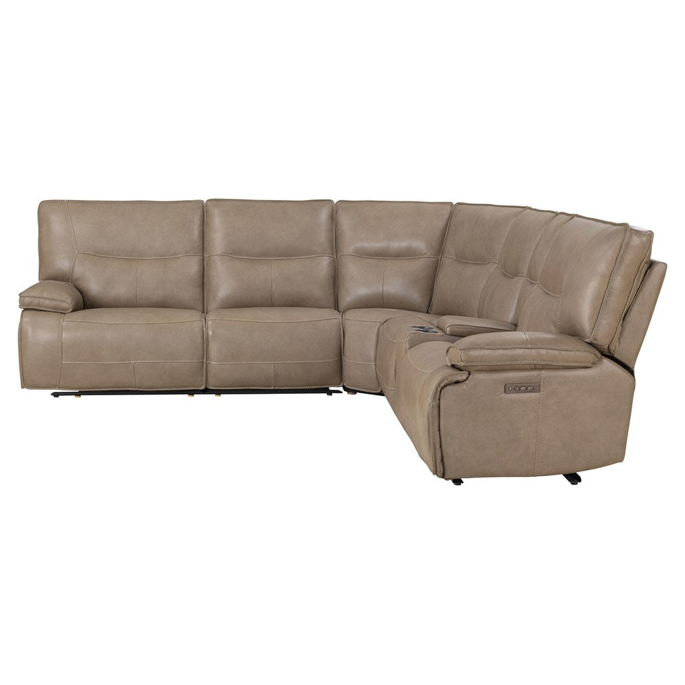 Parker Living - Gladiator - Genova Mocha 6 Piece Modular Zero Gravity Power Reclining Sectional with Power Adjustable Headrests - MGLA-KIT-6A-P2Z-GNMC view 5