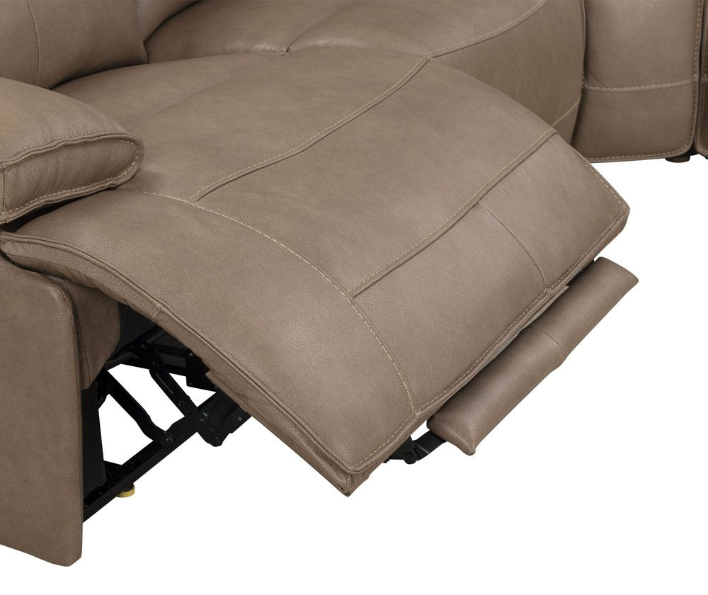 Parker Living - Gladiator - Genova Mocha 6 Piece Modular Zero Gravity Power Reclining Sectional with Power Adjustable Headrests - MGLA-KIT-6A-P2Z-GNMC view 6