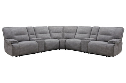 Parker Living - Gladiator - Sky 7 Piece Modular Power Zero Gravity Reclining Sectional with Power Adjustable Headrests - MGLA-PACKT7(HZ)-SKY view 1