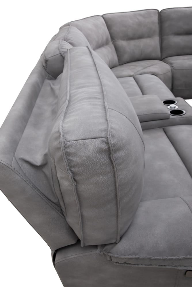 Parker Living - Gladiator - Sky 7 Piece Modular Power Zero Gravity Reclining Sectional with Power Adjustable Headrests - MGLA-PACKT7(HZ)-SKY view 2