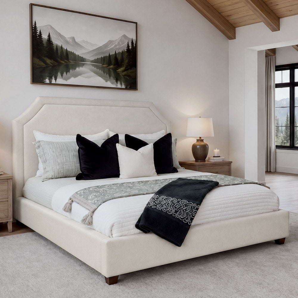 Parker Living - Gwen - Mellow Flax Queen Bed 5/0 - BGWE-KIT-Q2-MWFL view 1