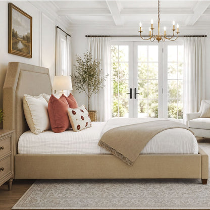 Parker Living - Gwen - Mellow Teak King Bed 6/6 - BGWE-KIT-K2-MWTK view 8
