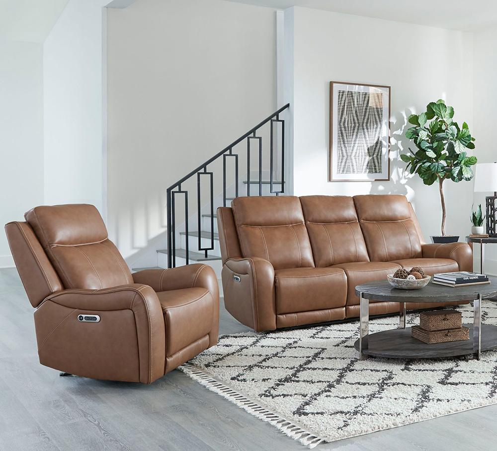 Parker House - Haywood - Butternut Power Reclining Sofa and Recliner - MHAY-31PH-BTNT veiw 2