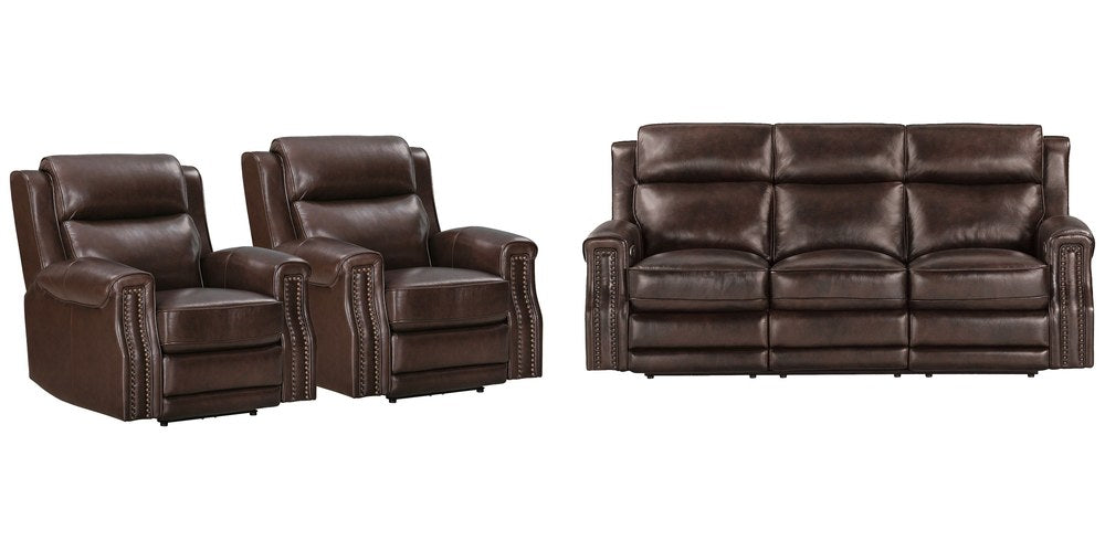 Parker Living - Hensley - Smooth Espresso Power Reclining Sofa and 2 Recliners - MHE-KIT-311P2-SMES view 1
