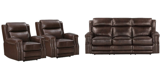 Parker Living - Hensley - Smooth Espresso Power Reclining Sofa and 2 Recliners - MHE-KIT-311P2-SMES view 1