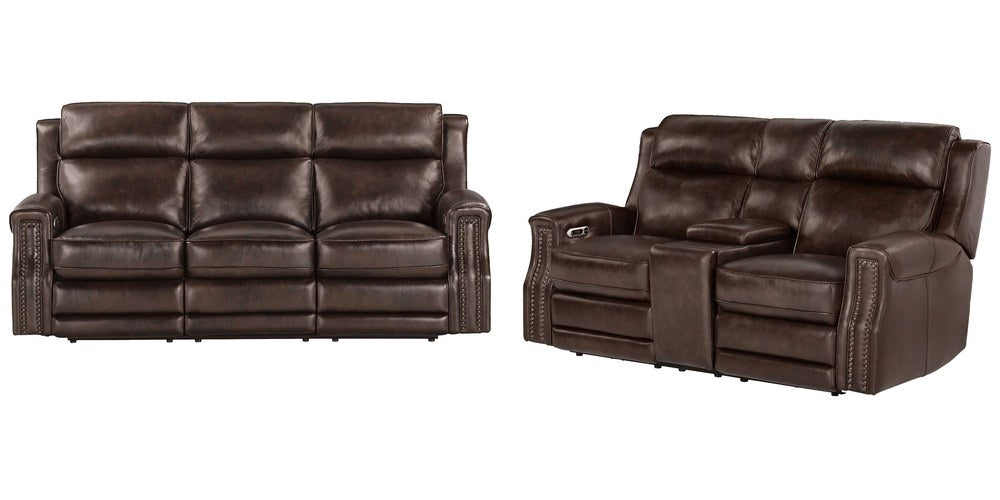 Parker Living - Hensley - Smooth Espresso Power Reclining Sofa and Loveseat - MHE-KIT-32P2-SMES view 1