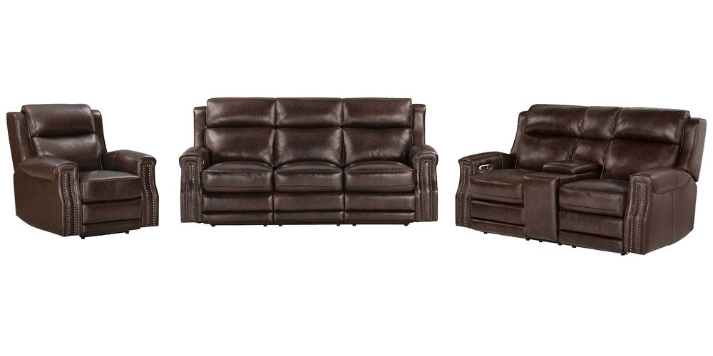 Parker Living - Hensley - Smooth Espresso Power Reclining Sofa Loveseat and Recliner - MHE-KIT-321P2-SMES view 1