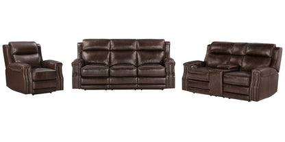 Parker Living - Hensley - Smooth Espresso Power Reclining Sofa Loveseat and Recliner - MHE-KIT-321P2-SMES view 1