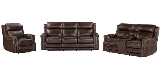 Parker Living - Hensley - Smooth Espresso Power Reclining Sofa Loveseat and Recliner - MHE-KIT-321P2-SMES view 1