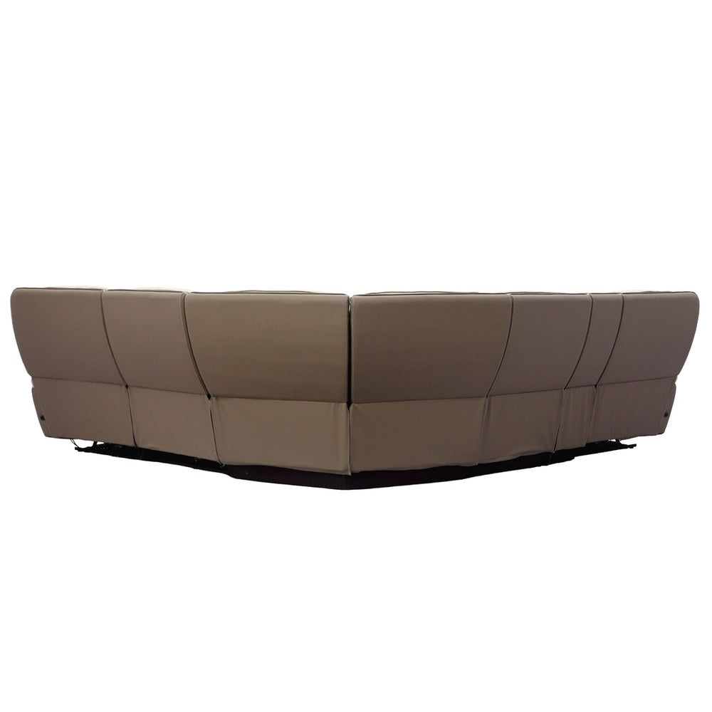 Parker Living - Ian - Luxe Mocha 6 Piece Modular Zero Gravity Power Reclining Sectional with Beverage Chiller Console - MIAN-KIT-6C-P3Z-LXMC view 2