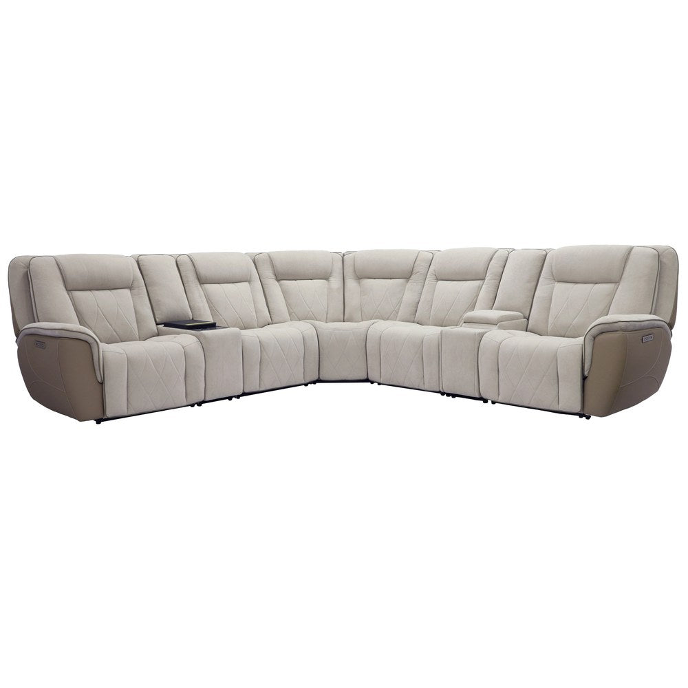 Parker Living - Ian - Luxe Mocha 7 Piece Modular Zero Gravity Power Reclining Sectional - MIAN-KIT-7C-P3Z-LXMC view 1