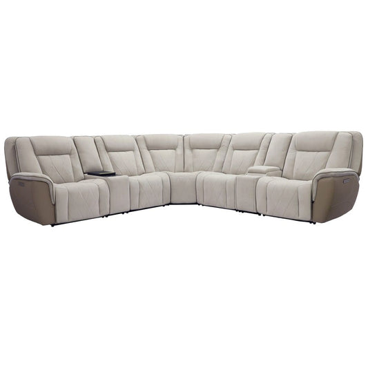 Parker Living - Ian - Luxe Mocha 7 Piece Modular Zero Gravity Power Reclining Sectional - MIAN-KIT-7C-P3Z-LXMC view 1