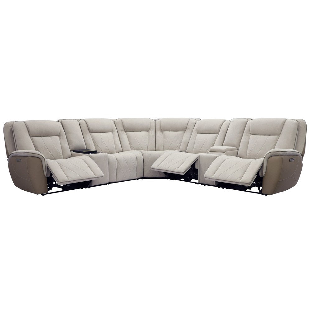 Parker Living - Ian - Luxe Mocha 7 Piece Modular Zero Gravity Power Reclining Sectional - MIAN-KIT-7C-P3Z-LXMC view 2