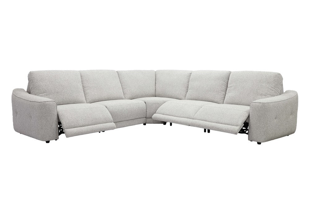 Parker Living - Julianna - Crisp Taupe 5 Piece Power Reclining Sectional with Power Headrests - MJUL-KIT-5A-P2-CRTA view 1