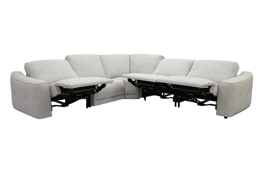 Parker Living - Julianna - Crisp Taupe 5 Piece Power Reclining Sectional with Power Headrests - MJUL-KIT-5A-P2-CRTA view 2
