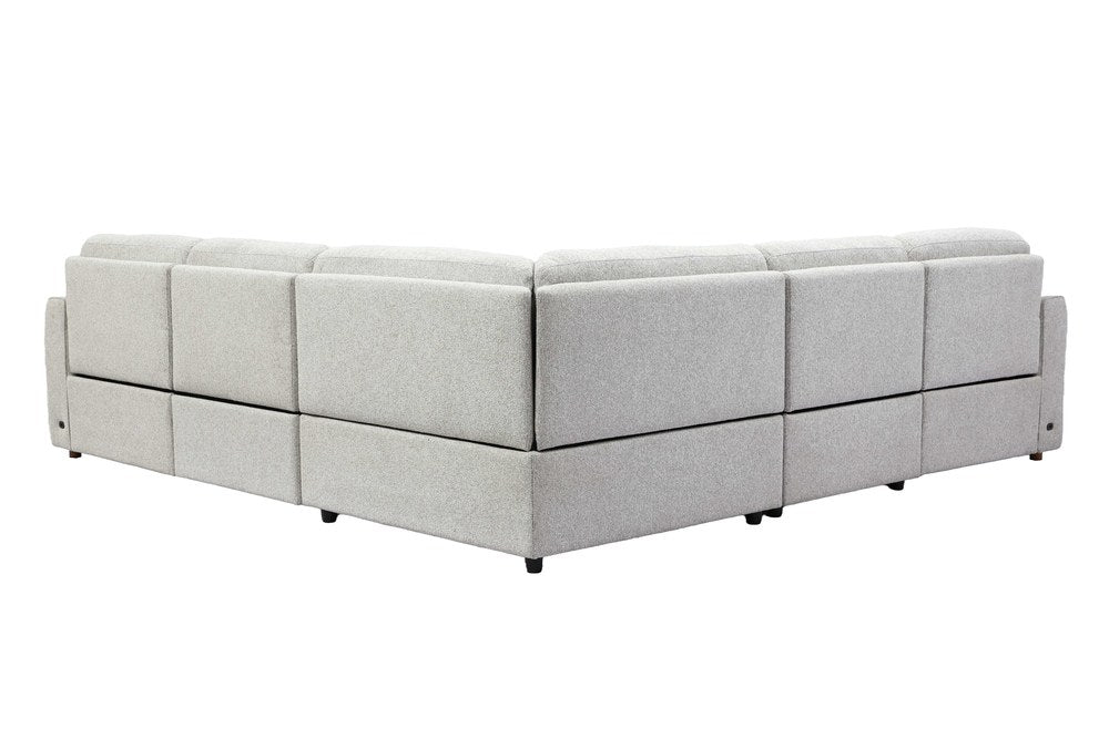 Parker Living - Julianna - Crisp Taupe 5 Piece Power Reclining Sectional with Power Headrests - MJUL-KIT-5A-P2-CRTA view 4
