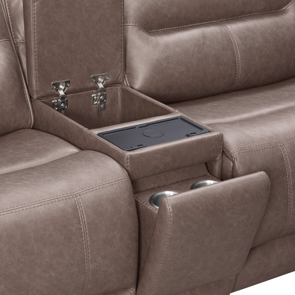 Parker Living - Lawson - Sydney Brunette 6 Piece Modular Zero Gravity Power Reclining Sectional with Adjustable Headrests - MLAW-KIT-6A-P2Z-SYBR view 9