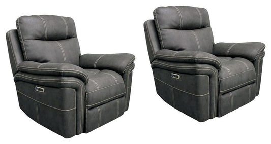 Parker Living - Mason - Charcoal Power Recliner (Set of 2) - MMA#812PH-2-CHA veiw 1