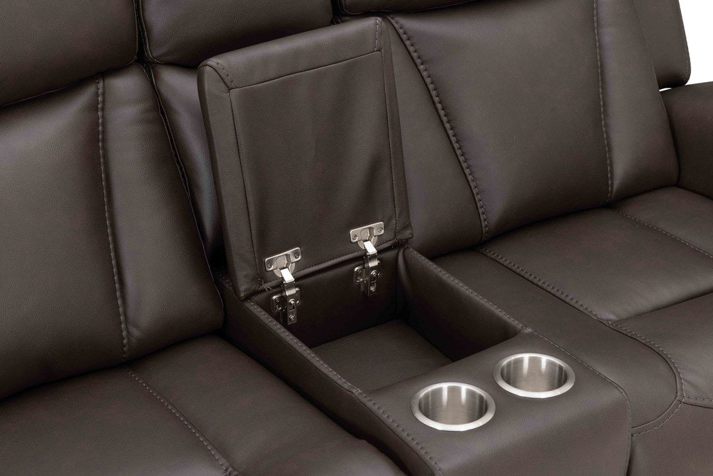 Parker Living - Maveric - Bette Coffee Power Zero Gravity Console Loveseat P3 - MMAV-822CP3Z-BTCO view 10