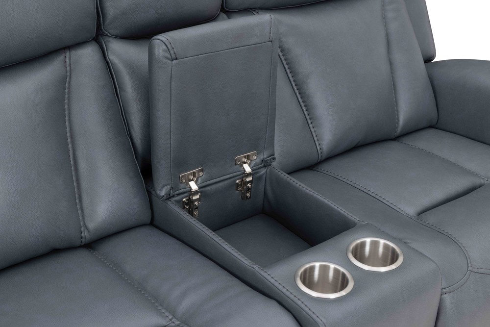 Parker Living - Maveric - Bette Lapis Power Zero Gravity Console Loveseat P3 - MMAV-822CP3Z-BTLP view 8