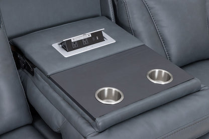 Parker Living - Maveric - Bette Lapis Zero Gravity Power Reclining Sofa and 2 Recliners - MMAV-KIT-411P3Z-BTLP view 17