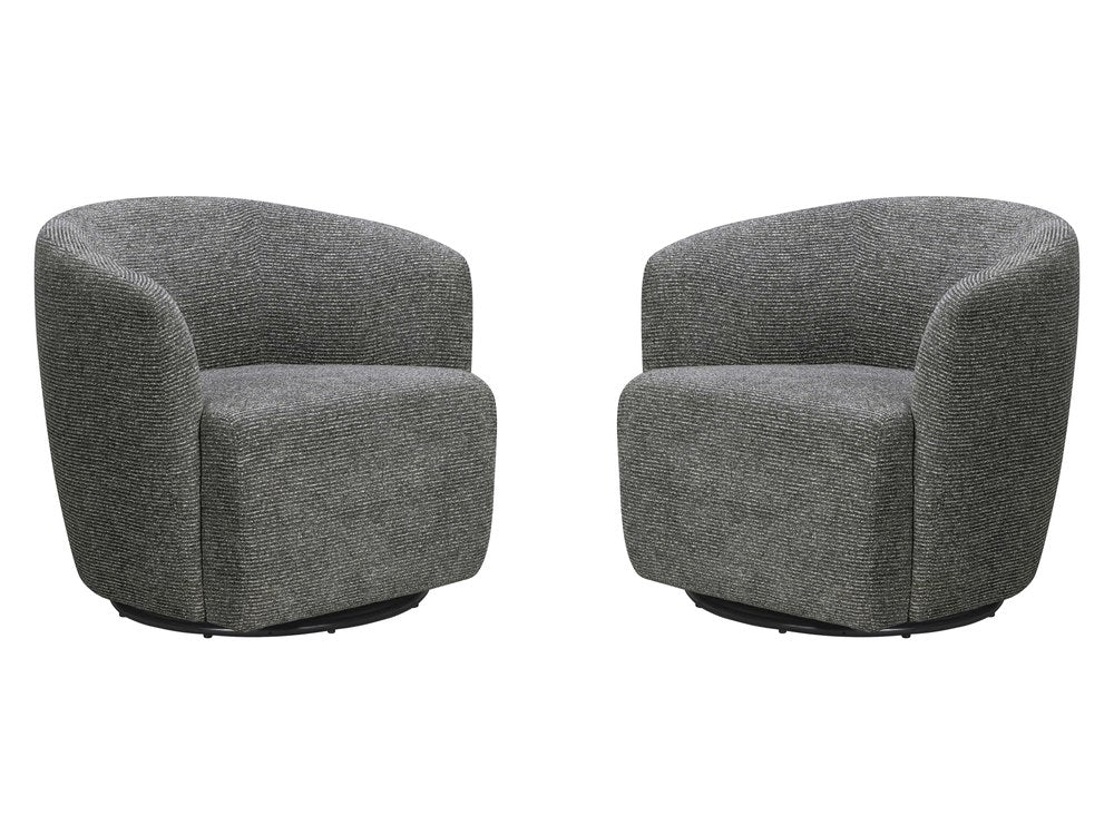 Parker Living - Mingle - Thatch Black Swivel Glider Accent Chair (Set of 2) - SMIN-KIT-912GS-2-THBK view 1