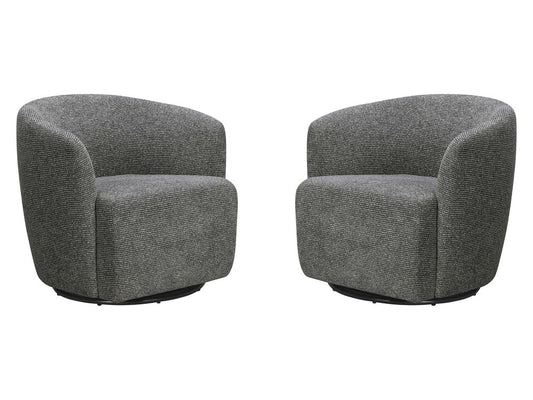 Parker Living - Mingle - Thatch Black Swivel Glider Accent Chair (Set of 2) - SMIN-KIT-912GS-2-THBK view 1