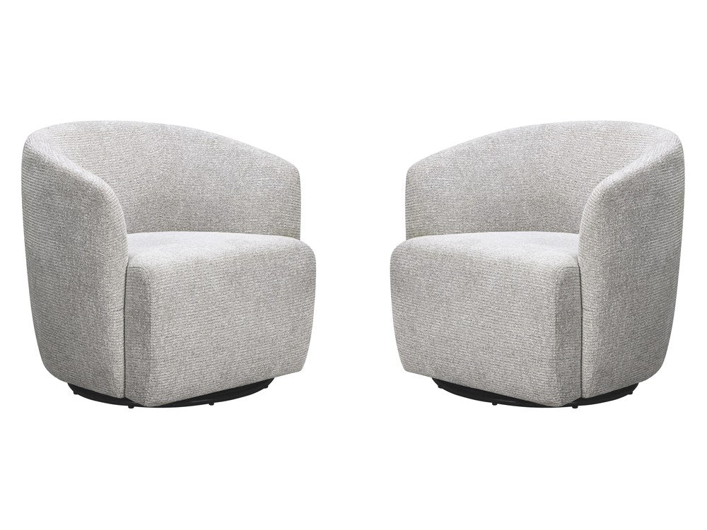 Parker Living - Mingle - Thatch Grey Swivel Glider Accent Chair (Set of 2) - SMIN-KIT-912GS-2-THGR view 1
