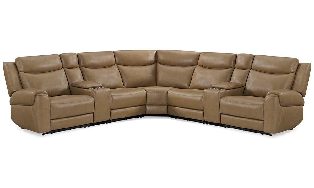 Parker Living - Momentum - Cashew 7 Piece Modular Power Reclining Sectional with Power Adjustable Headrests - MMTM-PACKT7(HZ)-HM-CSHW view 1