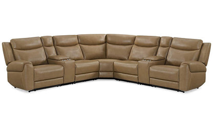 Parker Living - Momentum - Cashew 7 Piece Modular Power Reclining Sectional with Power Adjustable Headrests - MMTM-PACKT7(HZ)-HM-CSHW view 1