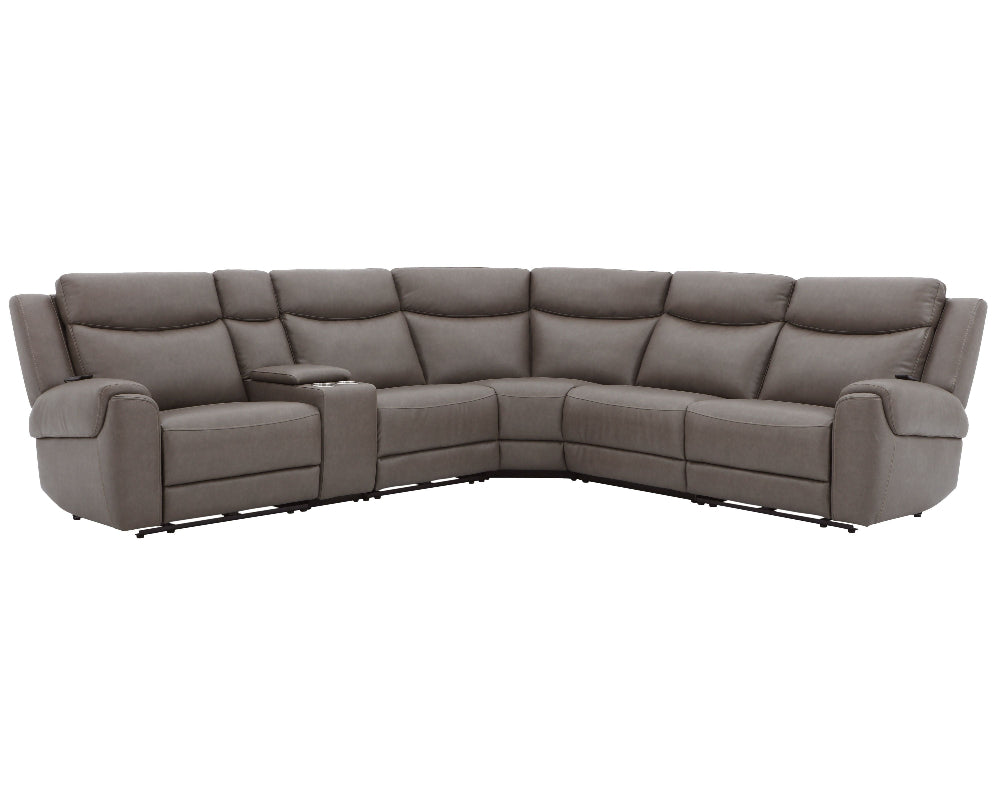 Parker Living - Momentum - Dark Granite 6 Piece Modular Power Reclining Sectional with Power Adjustable Headrests - MMTM-PACKA(HZ)-HM-DKGN view 1
