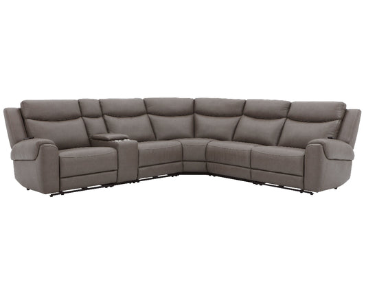 Parker Living - Momentum - Dark Granite 6 Piece Modular Power Reclining Sectional with Power Adjustable Headrests - MMTM-PACKA(HZ)-HM-DKGN view 1