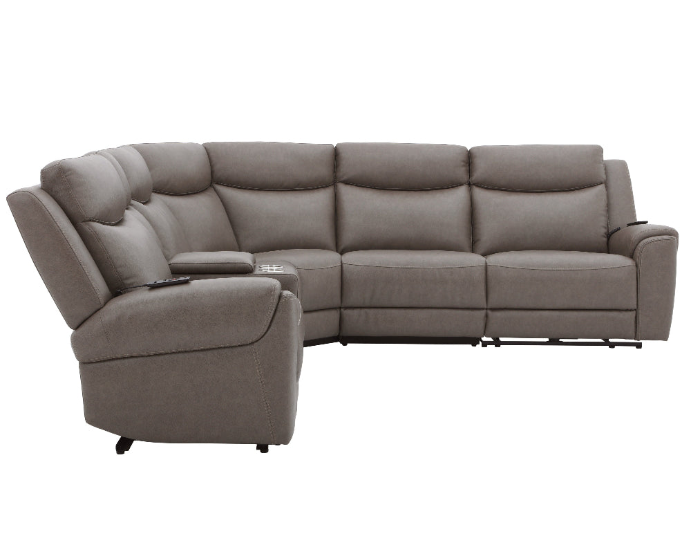 Parker Living - Momentum - Dark Granite 6 Piece Modular Power Reclining Sectional with Power Adjustable Headrests - MMTM-PACKA(HZ)-HM-DKGN view 3