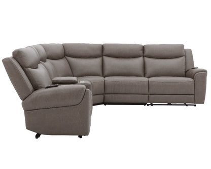 Parker Living - Momentum - Dark Granite 6 Piece Modular Power Reclining Sectional with Power Adjustable Headrests - MMTM-PACKA(HZ)-HM-DKGN view 3