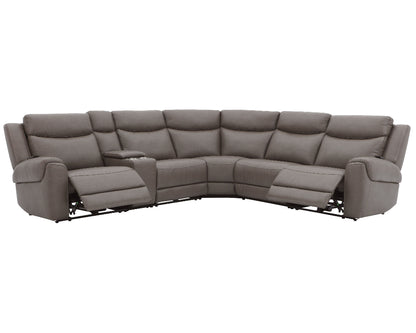Parker Living - Momentum - Dark Granite 6 Piece Modular Power Reclining Sectional with Power Adjustable Headrests - MMTM-PACKA(HZ)-HM-DKGN view 4