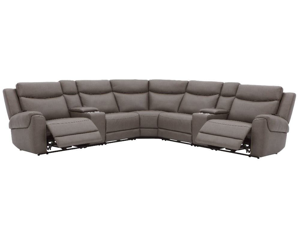 Parker Living - Momentum - Dark Granite 7 Piece Modular Power Reclining Sectional with Power Adjustable Headrests - MMTM-PACKT7(HZ)-HM-DKGN view 1