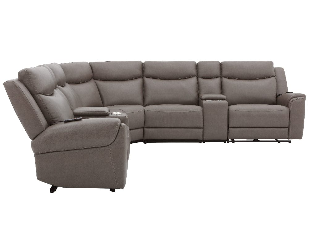 Parker Living - Momentum - Dark Granite 7 Piece Modular Power Reclining Sectional with Power Adjustable Headrests - MMTM-PACKT7(HZ)-HM-DKGN view 2