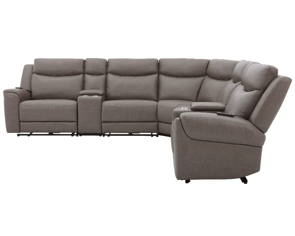 Parker Living - Momentum - Dark Granite 7 Piece Modular Power Reclining Sectional with Power Adjustable Headrests - MMTM-PACKT7(HZ)-HM-DKGN view 3