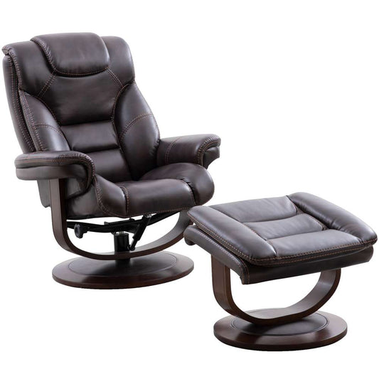 Parker House - Monarch - Truffle Manual Reclining Swivel Chair and Ottoman - MMON#212S-TRU veiw 2