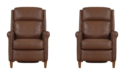 Parker Living - Northfield - Walnut Whirl Power Cordless High Leg Recliner P2 (Set of 2) - MNFD#812PH-P25-2-WNWH view 1