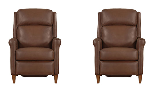 Parker Living - Northfield - Walnut Whirl Power Cordless High Leg Recliner P2 (Set of 2) - MNFD#812PH-P25-2-WNWH view 1