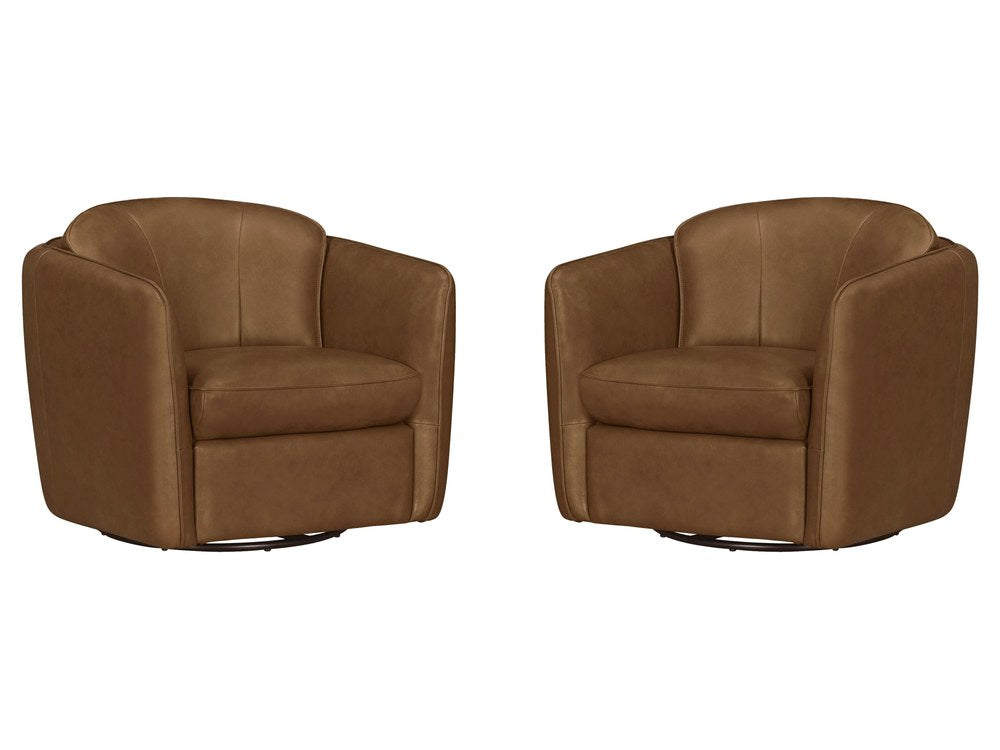 Parker Living - Norwood - Renaissance Chestnut Swivel Glider Accent Chair (Set of 2) - SNOR-KIT-912GS-2-RECH view 1